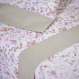Conjunto de folhas de flores