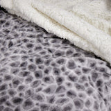 Cobertor sherpa com estampa animal