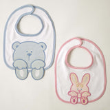 Babete atoalhado bordado com aplicação g312 conjunto 2