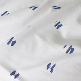 Funda de cojín punto algodón pincel blue