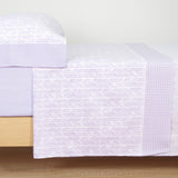 Conjunto de lençóis Carlota lilás