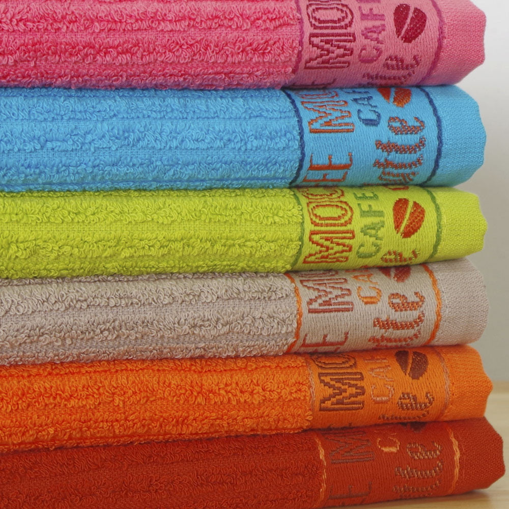 Pano de cozinha turco com borda jacquard 13365