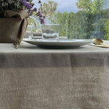 Toalha de mesa bege natural 100