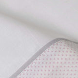Conjunto de lençóis para berço Moon Bear 386 bco/rosa