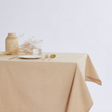 Toalha de mesa de algodão bege
