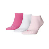 Puma meias tênis rosa liso 3 pares