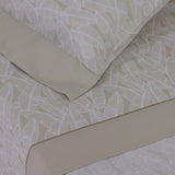 Conjunto de lençóis de algodão Cassandra bege