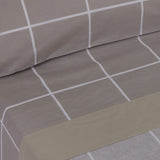 Conjunto de lençóis de algodão bege