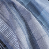 Capa de edredão de flanela azul Agnes