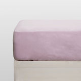 Lençóis de flanela rosa com elástico
