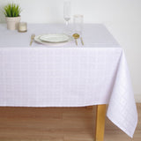 Toalha de mesa de cetim jacquard quadrada de hospitalidade