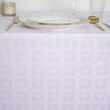 Toalha de mesa de cetim jacquard quadrada de hospitalidade