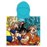 Poncho de banho infantil de microfibra dragon ball 074