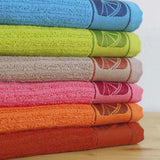 Toalha de cozinha felpuda com borda jacquard 13366