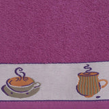 Toalha de cozinha felpuda com borda jacquard 10264