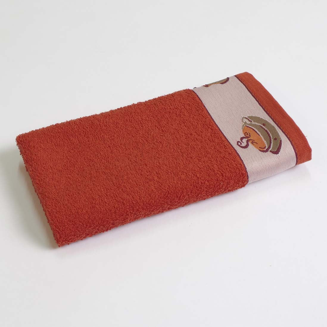 Toalha de cozinha felpuda com borda jacquard 10264