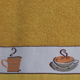 Toalha de cozinha felpuda com borda jacquard 10264