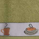 Toalha de cozinha felpuda com borda jacquard 10264