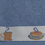 Toalha de cozinha felpuda com borda jacquard 10264