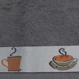 Toalha de cozinha felpuda com borda jacquard 10264