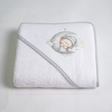 Capa de Banho Moon Bear 450 Branco/Cinza///