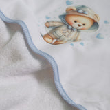 Capa de banho Rain Bear 449 branco/azul