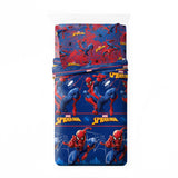 Jogo de lençóis 3p azul do Homem-Aranha