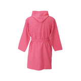 Roupão de banho infantil em microfibra com estampado de morango