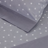 Jogo de lençóis com estrelas cinzento