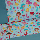 Conjunto de lençóis sirenas