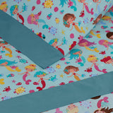 Conjunto de lençóis sirenas