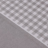 Lençóis de flanela vichy cinzento
