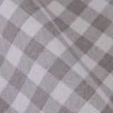 Lençóis de flanela vichy cinzento