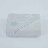 Capa de banho 476 branco-azul