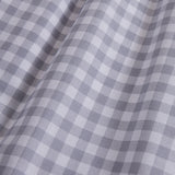 Capa de edredão de flanela vichy cinzento
