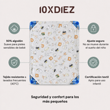 Lençol com elástico para rede Fox Nursery