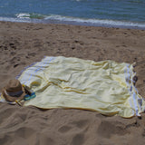 Pareo de praia duplo Hamman 1029 amarelo