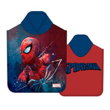 Poncho de banho infantil Spiderman em microfibra 1223