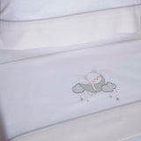 Conjunto de lençóis para berço Moon Bear 386 bco/rosa