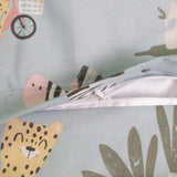 Capa de edredão ajustável com fibra de coco