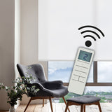 Estor motorizado Traslúcido decorativo Blanco