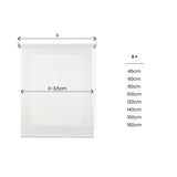 Estor motorizado Traslúcido decorativo Blanco