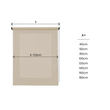 Estor motorizado Traslúcido decorativo Beige
