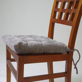 Capa de cadeira em veludo texturado cinza 4