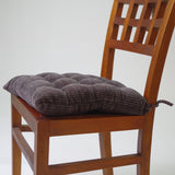 Capa de assento de cadeira em veludo texturado, cinza chumbo 2