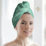 Toalha de microfibra para cabelo, estampado floresta