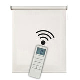 Estor enrollable motorizado Screen solar premium Nieve