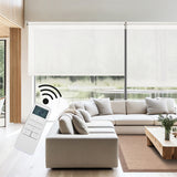 Estor enrollable motorizado Screen solar premium Nieve
