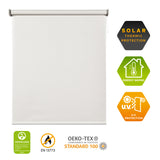 Estor enrollable motorizado Screen solar premium Nieve