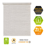 Estor enrollable motorizado Screen solar premium Textura Gris